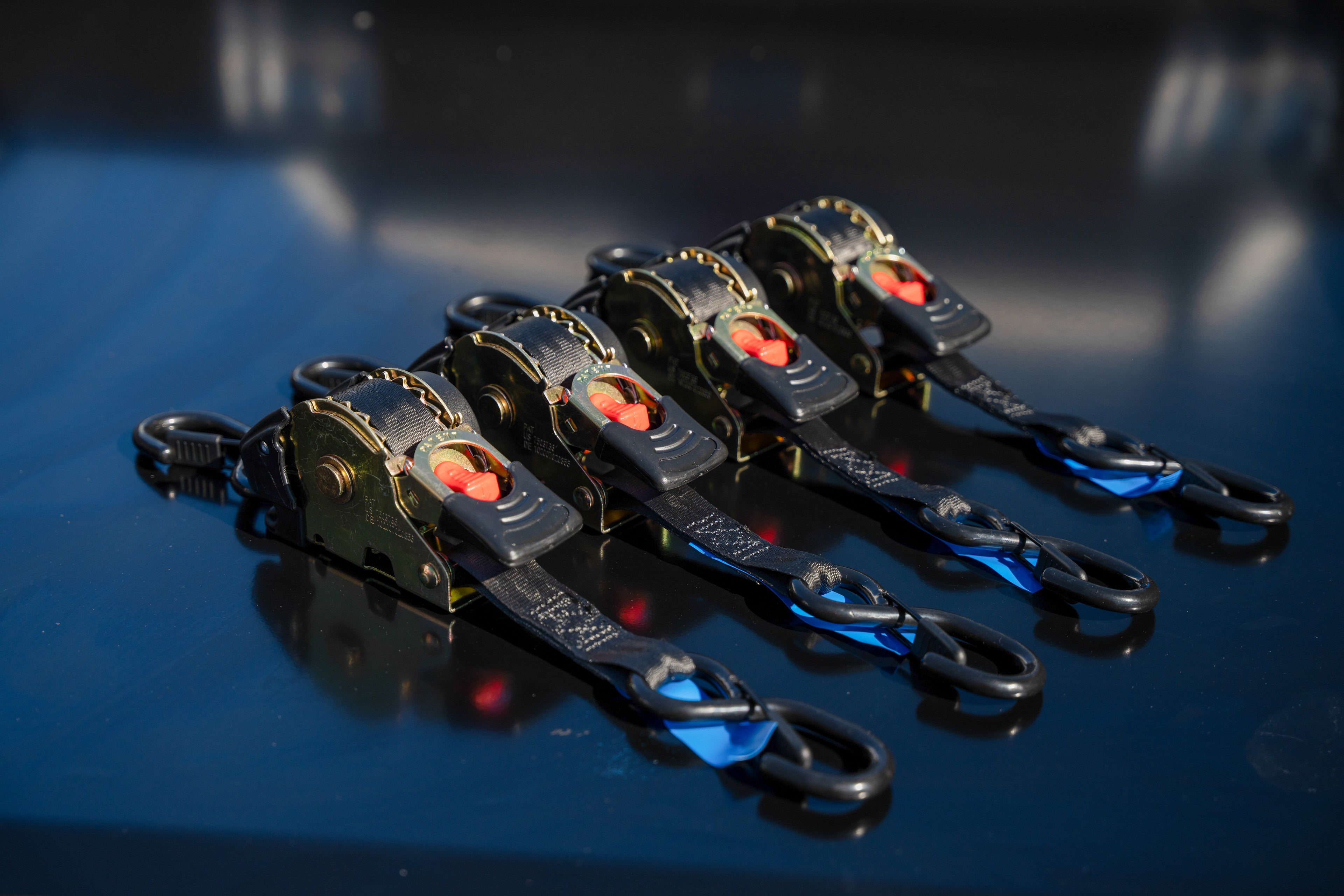 Retractable Ratchet Straps – 1” x 10’  (Pack)